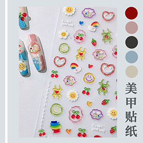 美甲貼紙巡邊切割，視覺定位切割